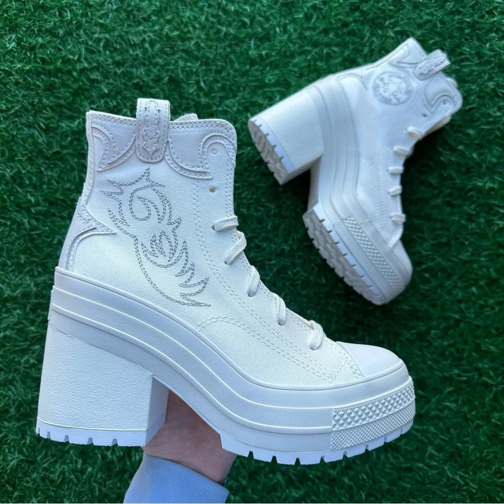 Unavailable 🎁Converse Chuck 70 De Luxe Heel Hi Vintage White - Picture 1 of 10